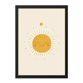 Smiling Sun Wall Art, Kids Room Decor, Nursery Art Print, Modern Home Decor, Sunshine Print, Happy Sun Art, Playroom Wall Decor - Tawshia